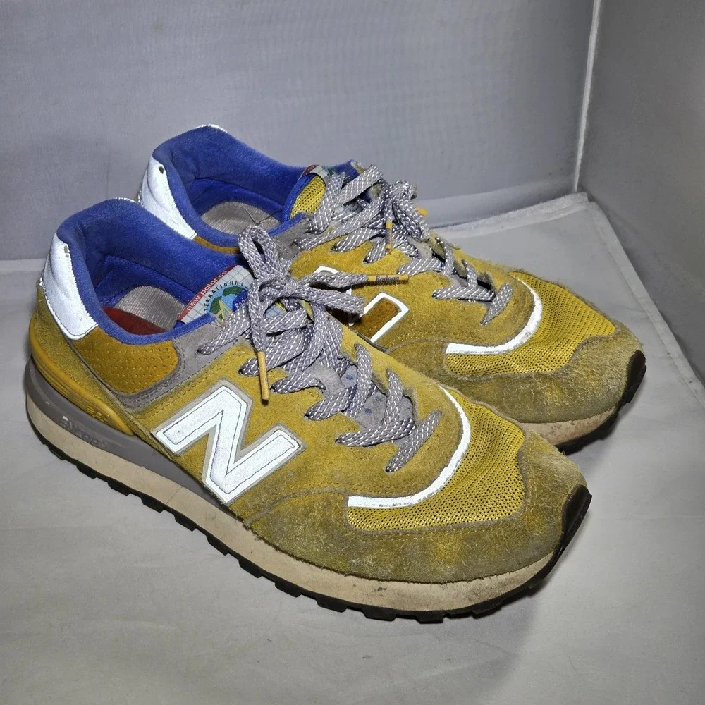 New‎ Balance Bodega x 574 Legacy Arrival  Sneakers Mens 9.5 Yellow Suede Shoes
